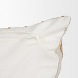 Merrick 14x26 Lumbar Natural Beige w/ Orange Stripes Decorative Pillow from Mercana - Luna Furniture