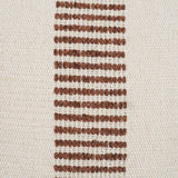 Levon 22x22 Plush Cream w/ Orange Dashed Stripes Decorative Pillow Cover from Mercana - Luna Furniture