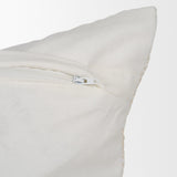 Levon 22x22 Plush Cream w/ Orange Dashed Stripes Decorative Pillow Cover from Mercana - Luna Furniture