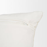 Levon 13x21 Lumbar Plush Cream w/ Orange Dashed Stripes Decorative Pillow Cover from Mercana - Luna Furniture