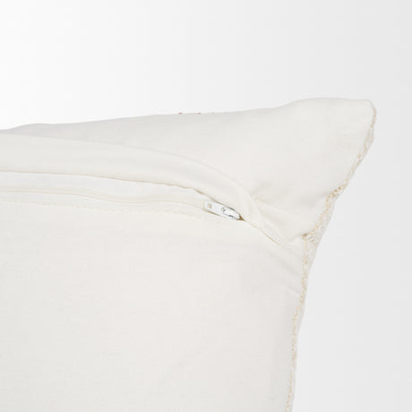 Levon 14x26 Lumbar Plush Cream w/ Orange Dashed Stripes Decorative Pillow Cover from Mercana - Luna Furniture