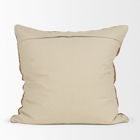 Lowen 22x22 Square Copper Rust Woven Decorative Pillow from Mercana - Luna Furniture