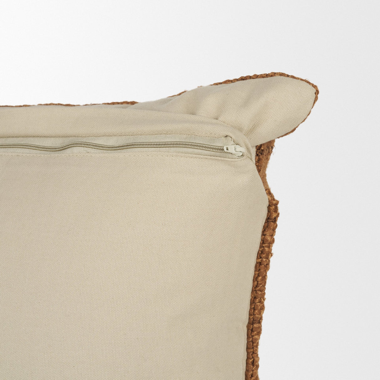 Lowen 22x22 Square Copper Rust Woven Decorative Pillow from Mercana - Luna Furniture