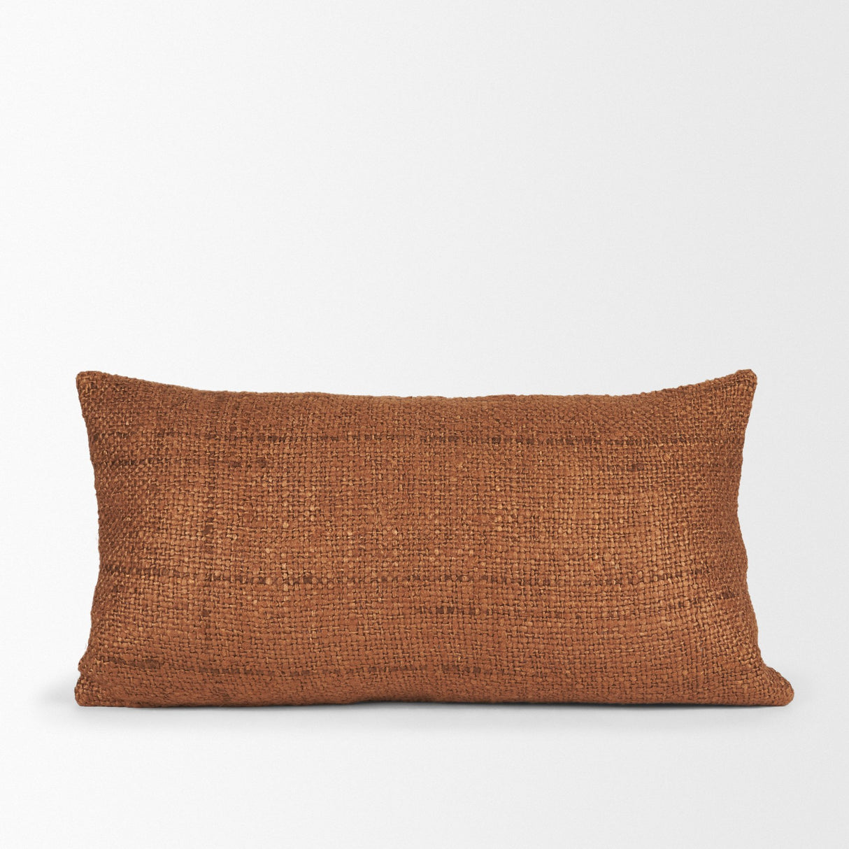 Lowen 14x26 Lumbar Copper Rust Woven Decorative Pillow from Mercana - Luna Furniture