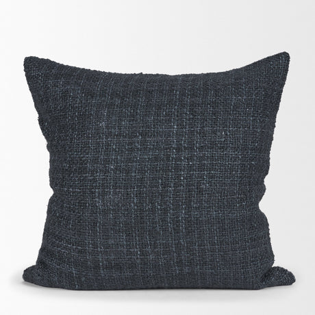 Lowen 22x22 Square Navy Woven Decorative Pillow from Mercana - Luna Furniture