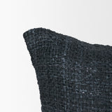 Lowen 14x26 Lumbar Navy Woven Decorative Pillow from Mercana - Luna Furniture
