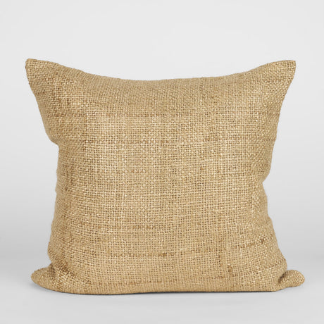 Lowen 22x22 Square Gold Woven Decorative Pillow from Mercana - Luna Furniture