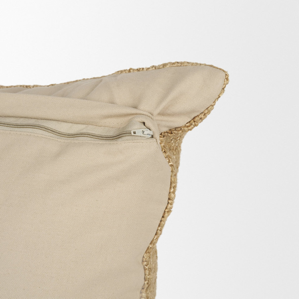 Lowen 22x22 Square Gold Woven Decorative Pillow from Mercana - Luna Furniture