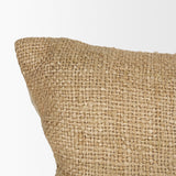 Lowen 14x26 Lumbar Gold Woven Decorative Pillow from Mercana - Luna Furniture