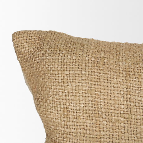 Lowen 14x26 Lumbar Gold Woven Decorative Pillow from Mercana - Luna Furniture