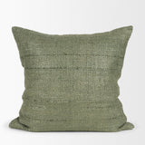 Lowen 22x22 Square Silver Sage Woven Decorative Pillow from Mercana - Luna Furniture