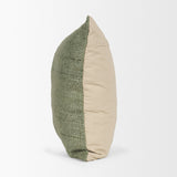 Lowen 22x22 Square Silver Sage Woven Decorative Pillow from Mercana - Luna Furniture