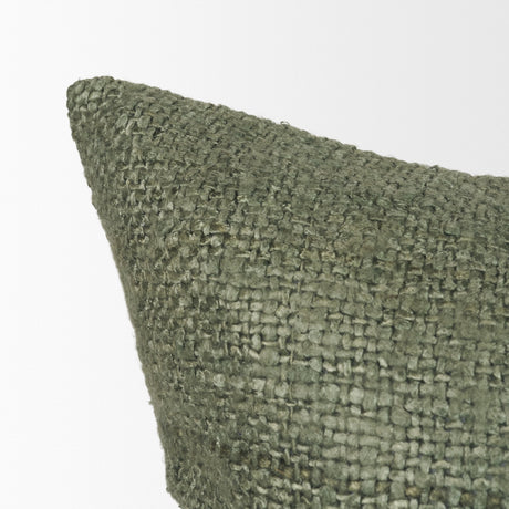 Lowen 22x22 Square Silver Sage Woven Decorative Pillow from Mercana - Luna Furniture