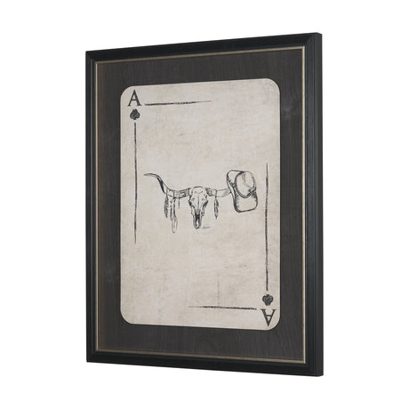 Aces Wild III by Mercana Studio Textured Framed Artwork Matted under Glass from Mercana - Luna Furniture