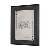 Aces Wild IV by Mercana Studio Textured Framed Artwork Matted under Glass from Mercana - Luna Furniture