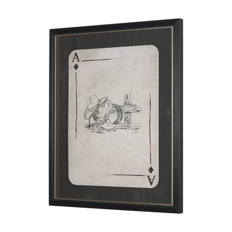 Aces Wild IV by Mercana Studio Textured Framed Artwork Matted under Glass from Mercana - Luna Furniture