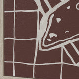 Breakfast Doodles(Set 2) by Jenaya Jackson Hand-Embellished Texture Frame Artwork Matted under Glass from Mercana - Luna Furniture