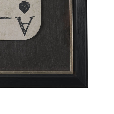 Aces Wild III by Mercana Studio Textured Framed Artwork Matted under Glass from Mercana - Luna Furniture