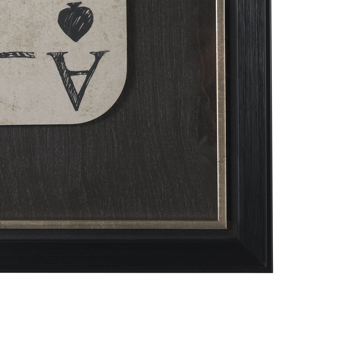 Aces Wild IV by Mercana Studio Textured Framed Artwork Matted under Glass from Mercana - Luna Furniture