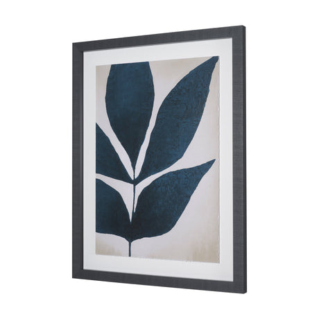 Dreamy Blues II by Stacy Daguiar Hand-Embellished Textured Framed Artwork Matted under Glass from Mercana - Luna Furniture
