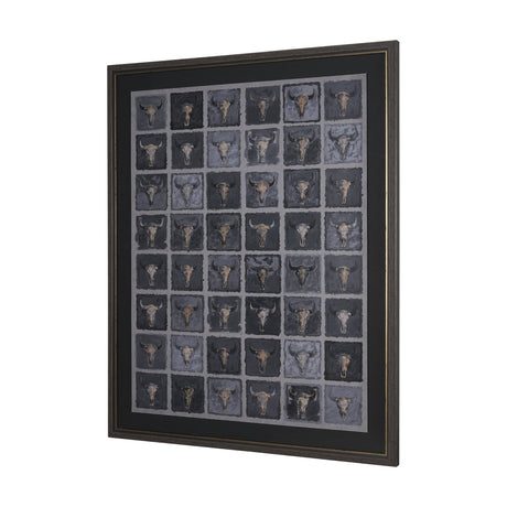 Forty-Eight by Natalia Boychenko-Tariq Hand-Embellished Textured Framed Artwork Matted under Glass from Mercana - Luna Furniture