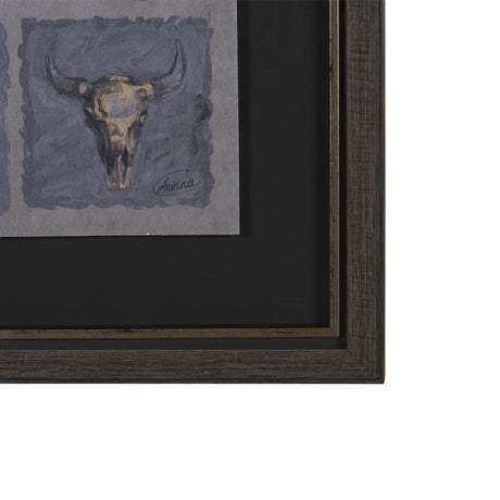 Forty-Eight by Natalia Boychenko-Tariq Hand-Embellished Textured Framed Artwork Matted under Glass from Mercana - Luna Furniture