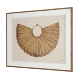 Papua Necklace I by Mercana Studio Hand-Embellished Textured Framed Artwork Matted under Glass from Mercana - Luna Furniture