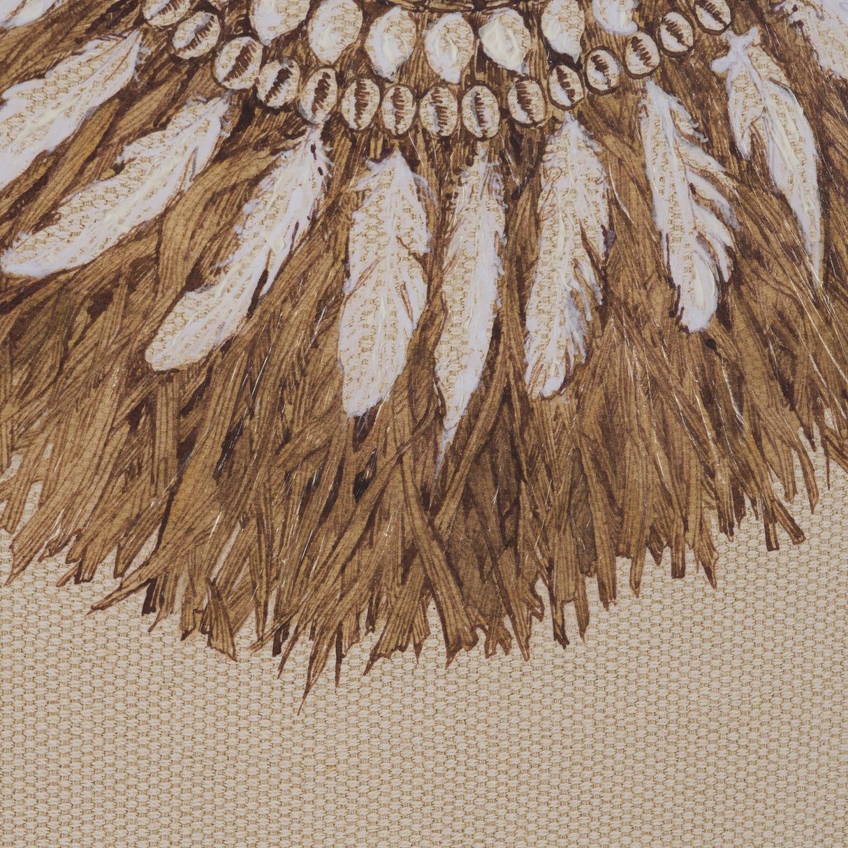 Papua Necklace II by Mercana Studio Hand-Embellished Textured Framed Artwork Matted under Glass from Mercana - Luna Furniture