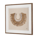 Papua Necklace III by Mercana Studio Hand-Embellished Textured Framed Artwork Matted under Glass from Mercana - Luna Furniture