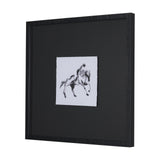Galloping Silhouette by Santhosh ch Hand-Embellished Framed Artwork Matted under Glass from Mercana - Luna Furniture