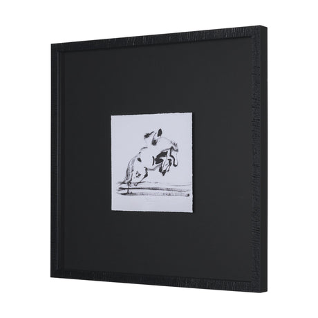 Galloping Gracefully by Santhosh ch Hand-Embellished Framed Artwork Matted under Glass from Mercana - Luna Furniture
