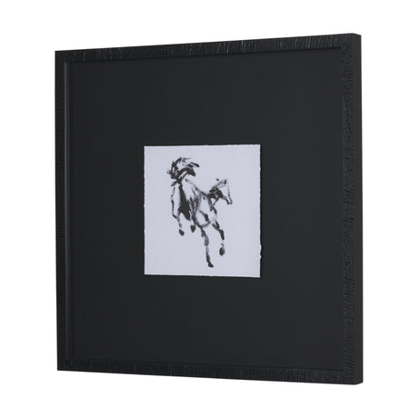 Swift Shadows by Santhosh ch Hand-Embellished Framed Artwork Matted under Glass from Mercana - Luna Furniture