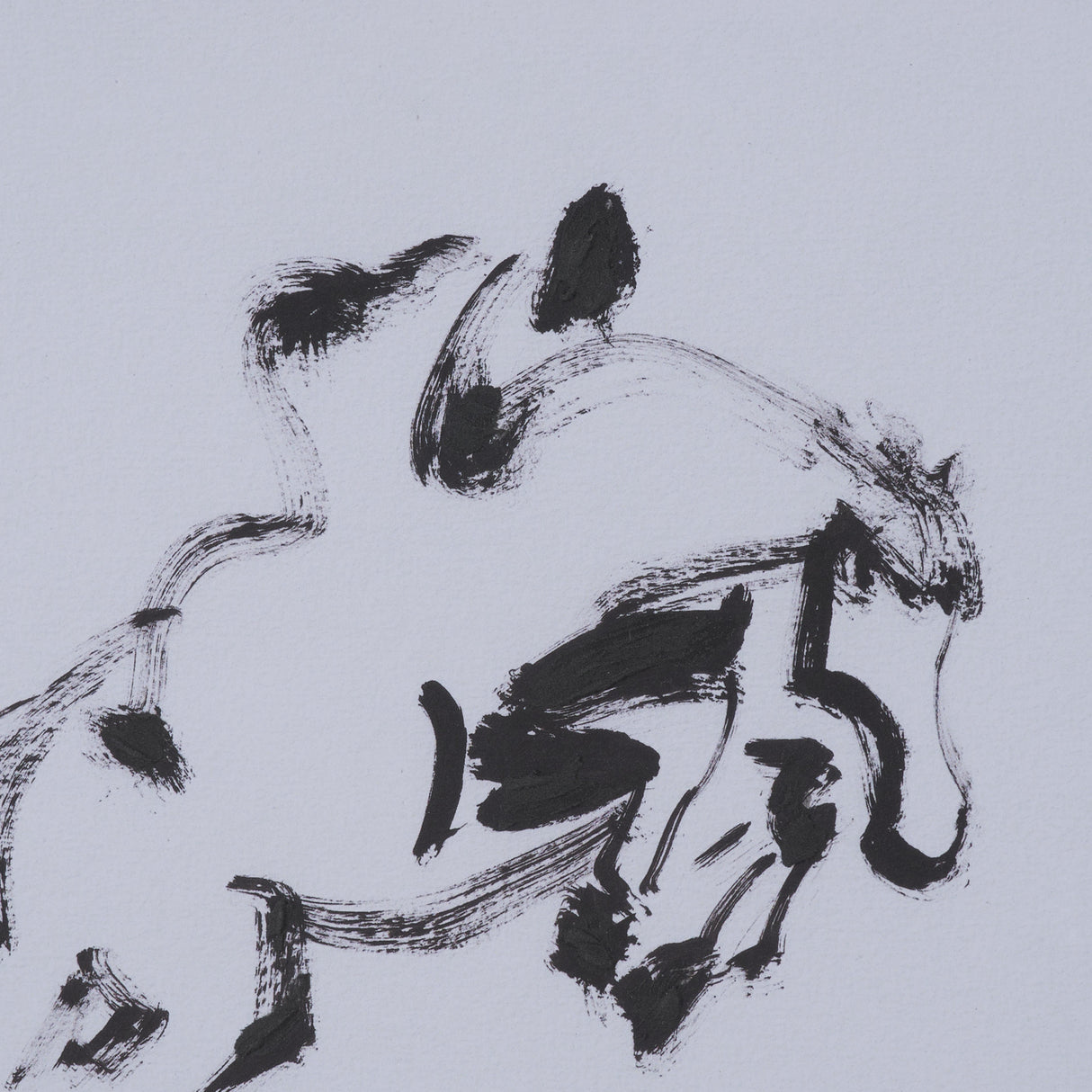 Fluid Gallop by Santhosh ch Hand-Embellished Framed Artwork Matted under Glass from Mercana - Luna Furniture