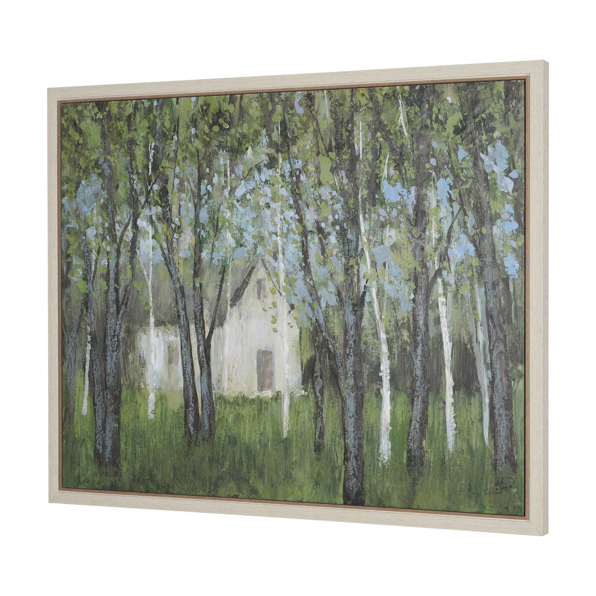 Summer Garden I by Mercana Studio Hand-Embellished Textured Framed Canvas Artwork from Mercana - Luna Furniture
