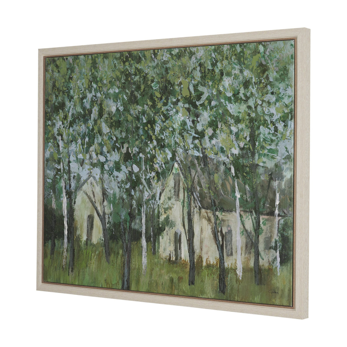 Summer Garden II by Mercana Studio Hand-Embellished Textured Framed Canvas Artwork from Mercana - Luna Furniture