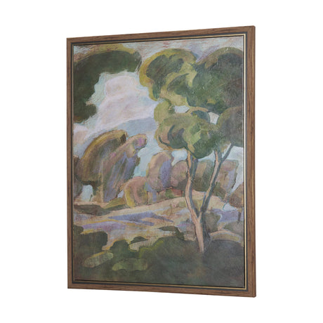 Landscape Tapestry II by Mercana Studio Hand-Embellished Textured Framed Canvas Artwork from Mercana - Luna Furniture