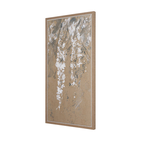White Wisteria II by Mercana Studio Hand-Embellished Textured Framed Canvas Artwork from Mercana - Luna Furniture