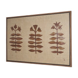 Folk Flowers by Mercana Studio Hand-Embellished Textured Framed Canvas Artwork from Mercana - Luna Furniture