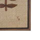 Folk Flowers by Mercana Studio Hand-Embellished Textured Framed Canvas Artwork from Mercana - Luna Furniture