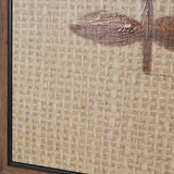 Folk Flowers by Mercana Studio Hand-Embellished Textured Framed Canvas Artwork from Mercana - Luna Furniture