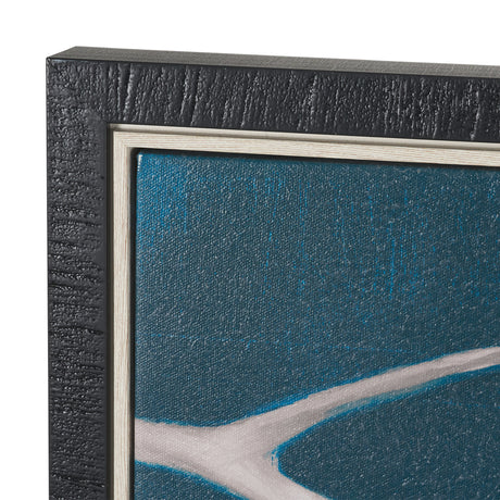 Eucalyptus II by Julianne Marcoux Hand-Embellished Textured Framed Canvas Artwork from Mercana - Luna Furniture