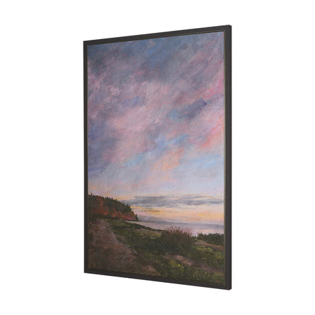 Crescent Sunset I by Mercana Studio Hand-Embellished Textured Framed Canvas Artwork from Mercana - Luna Furniture