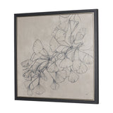 Ginkgo Shadows II by Mercana Studio Hand-Embellished Textured Framed Canvas Artwork from Mercana - Luna Furniture