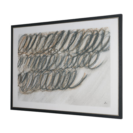 Helical by Mercana Studio Hand-Embellished Textured Framed Canvas Artwork from Mercana - Luna Furniture
