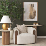 Kornelia Soft Oatmeal Fabric Barrel Accent Chair from Mercana - Luna Furniture
