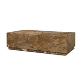Matteo Solid Rainforest Rust Marble Rectangular Coffee Table from Mercana - Luna Furniture