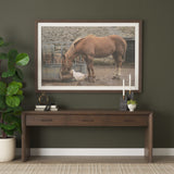 Belford 72" Dark Brown Oak Wood Console Table from Mercana - Luna Furniture