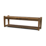 Ashwick Dark Brown Reclaimed Wood Bench from Mercana - Luna Furniture