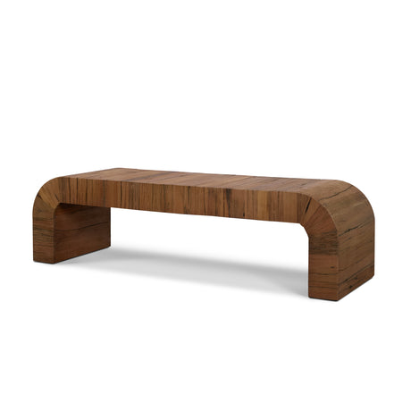 Denton Medium Brown Relcaimed Wood Bench from Mercana - Luna Furniture