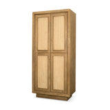 Valterra Light Brown Wood w/ Travertine 4 Door Tall Cabinet from Mercana - Luna Furniture